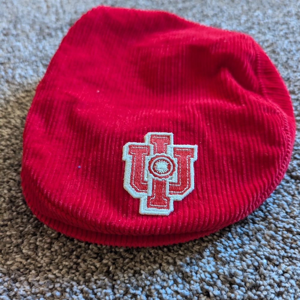 IU Vintage Indiana Hoosiers  Corduroy Derby Golf Hat with snap back bill